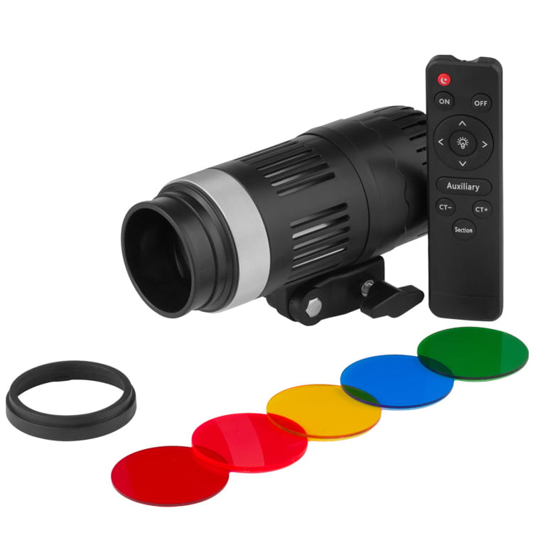 لامبة YM-80 - ضوء LED احترافي مع تأثيرات RGB وتحكم عن بُعد للاستوديو والبورتريه