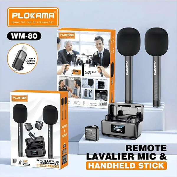 Kit Micro PLOKAMA WM-80 – 2 Micros Sans Fil