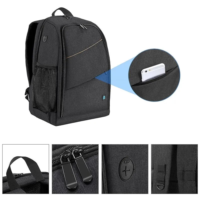 Puluz PU5011 Sac à Dos Universel pour Appareil Photo, Smartphone et Tablette – Résistant & Modulable