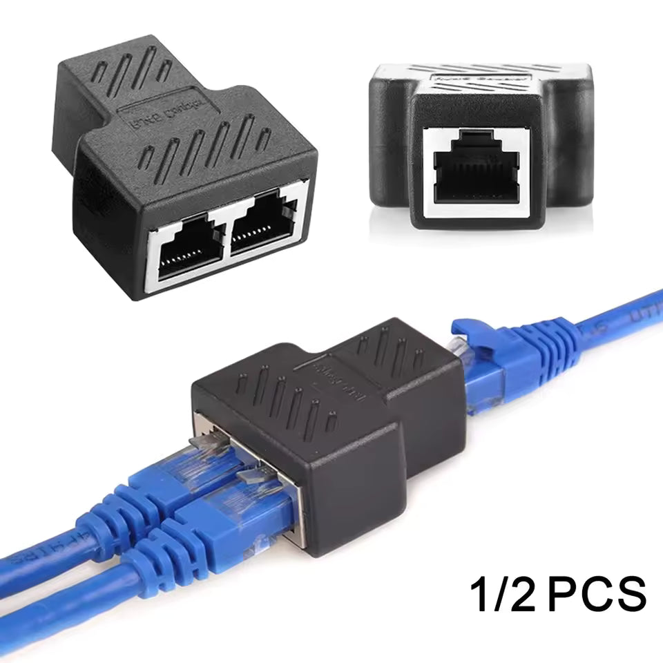 Répartiteur Ethernet RJ45 1 vers 2 pour extension réseau