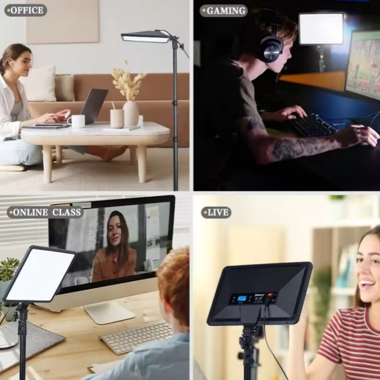 JMARY FM-17RS Panneau LED 17 Pouces, Intensité Variable avec Télécommande et Commande Tactile