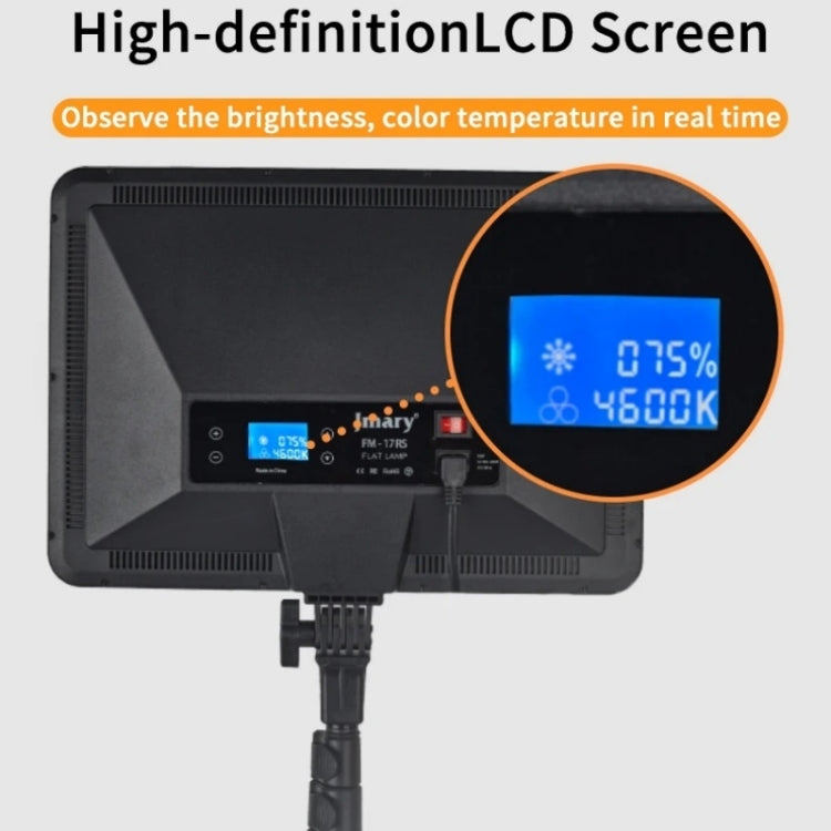 JMARY FM-17RS Panneau LED 17 Pouces, Intensité Variable avec Télécommande et Commande Tactile