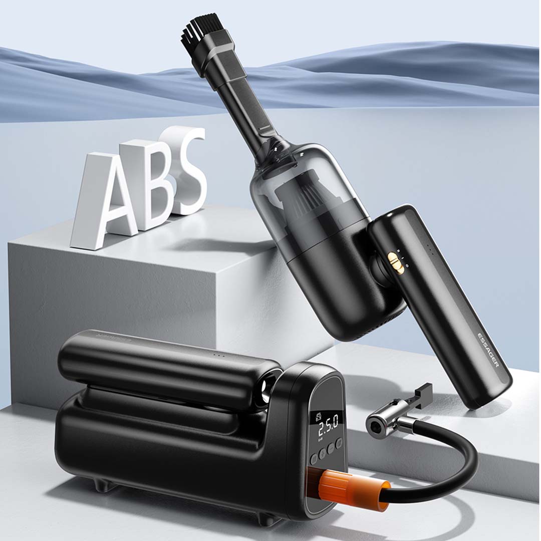 Aspirateur Sans Fil & Gonfleur 5-en-1 Essager F19 Plus – 8000PA, avec Power Bank 4000mAh