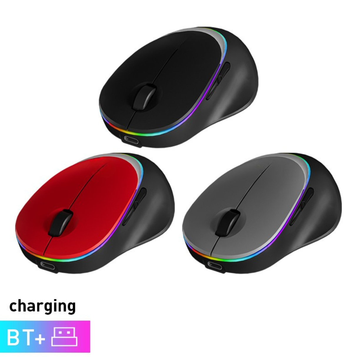 Souris Sans Fil Ergonomique Royal W990 Rechargeable 5-en-1