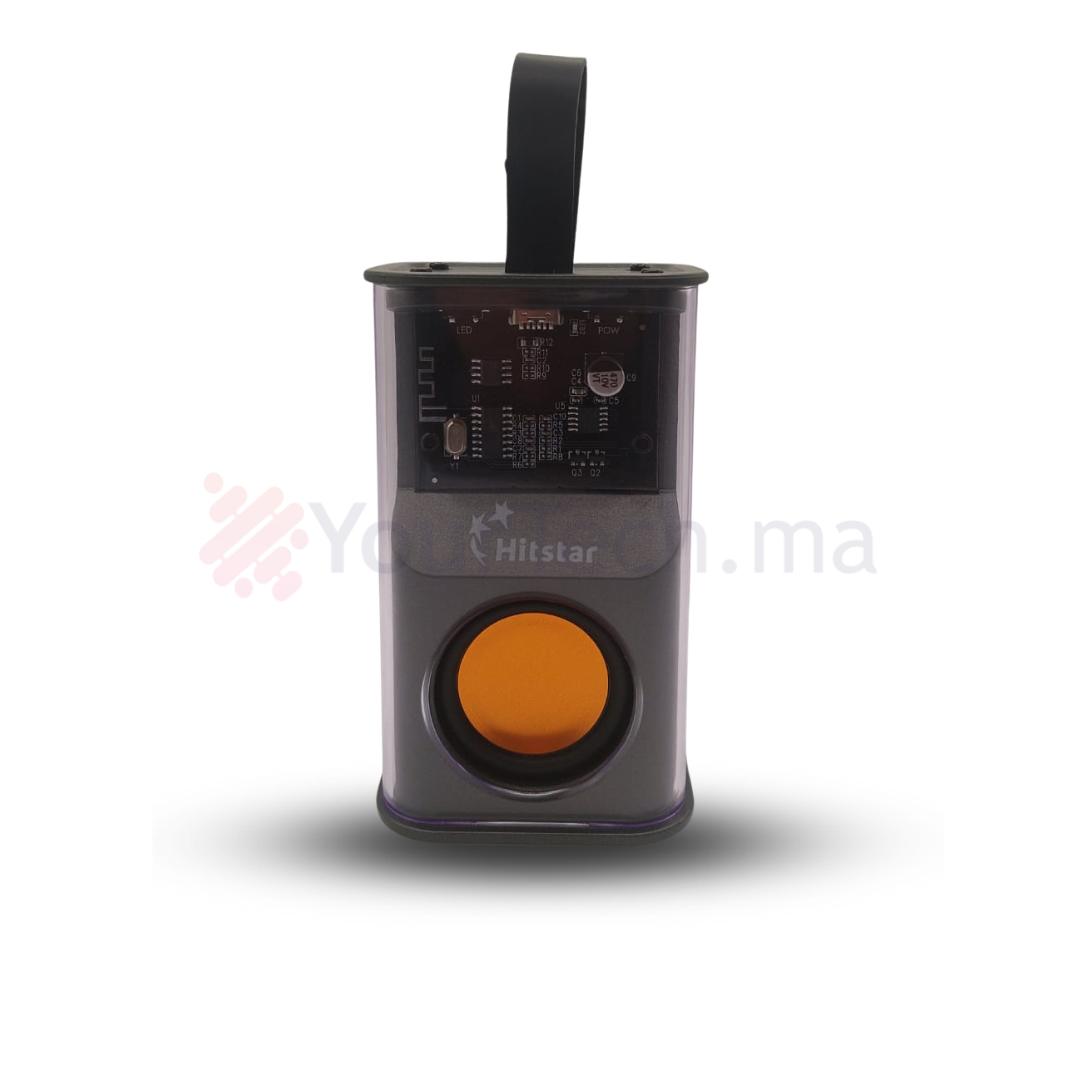 مكبر صوت محمول مع ضوء ليلي – صوت ديناميكي وتأثيرات ضوئية RGB