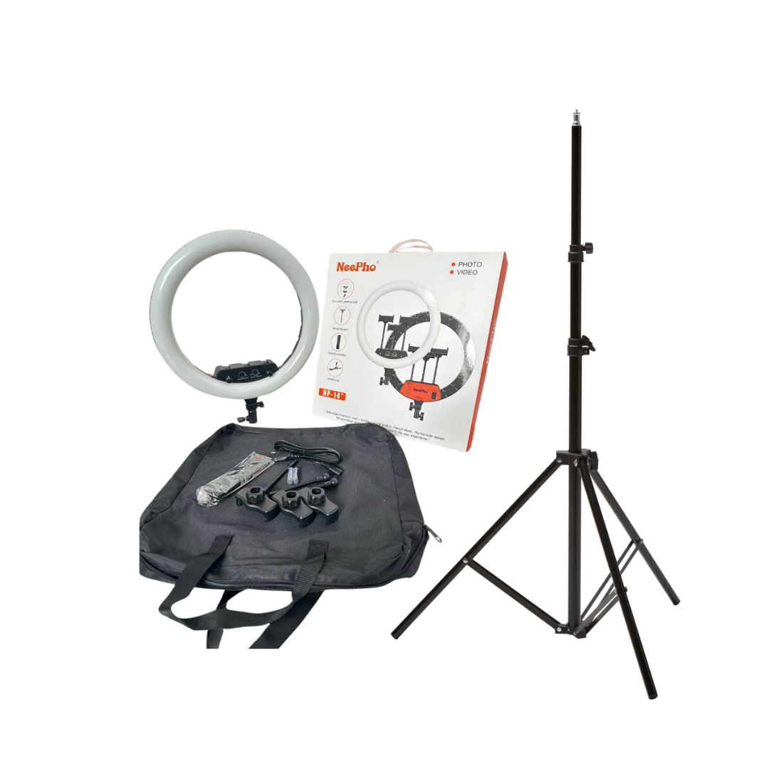 Ring Light 36 CM avec Trépied 2M – Éclairage Pro pour Créateurs, Maquillage, Vidéo et Live