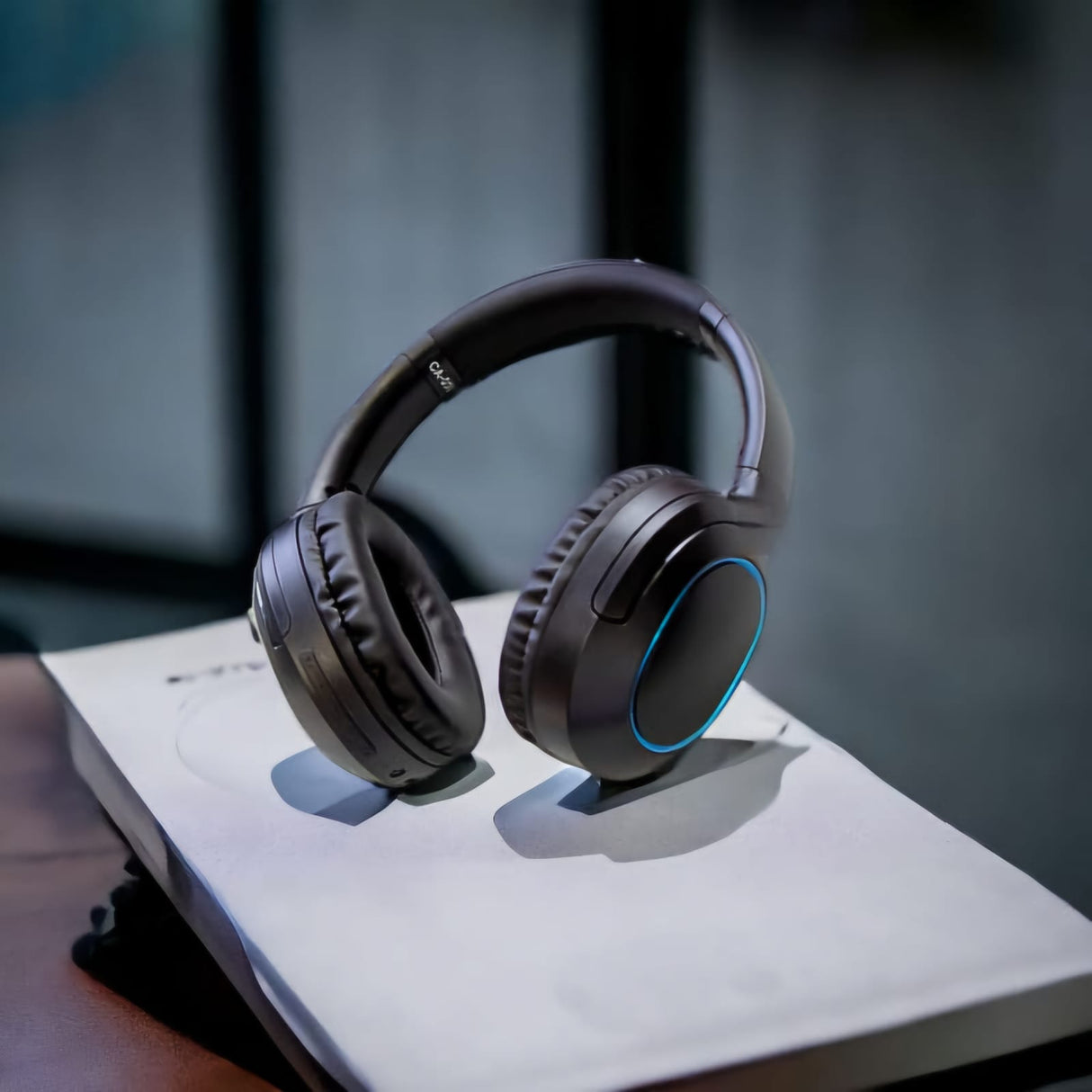 Casque Stéréo Sans Fil Rechargeable avec Micro Détachable - Noir