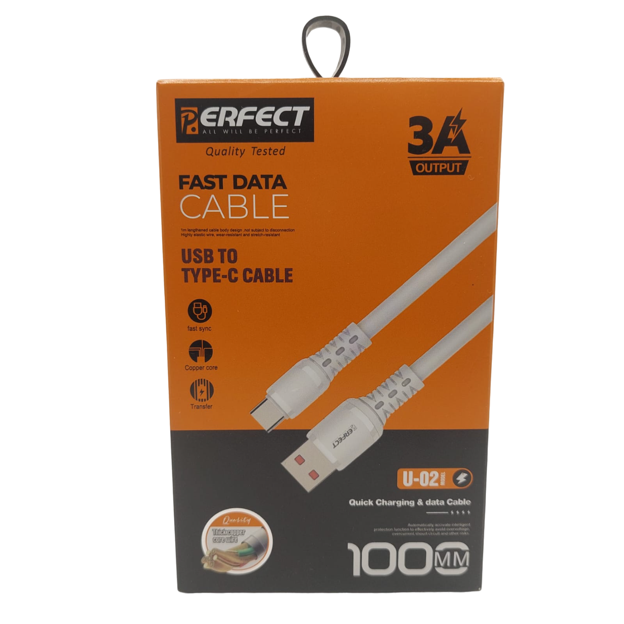 Câble de Charge Rapide et Transfert de Données U-02 - Sortie 3A