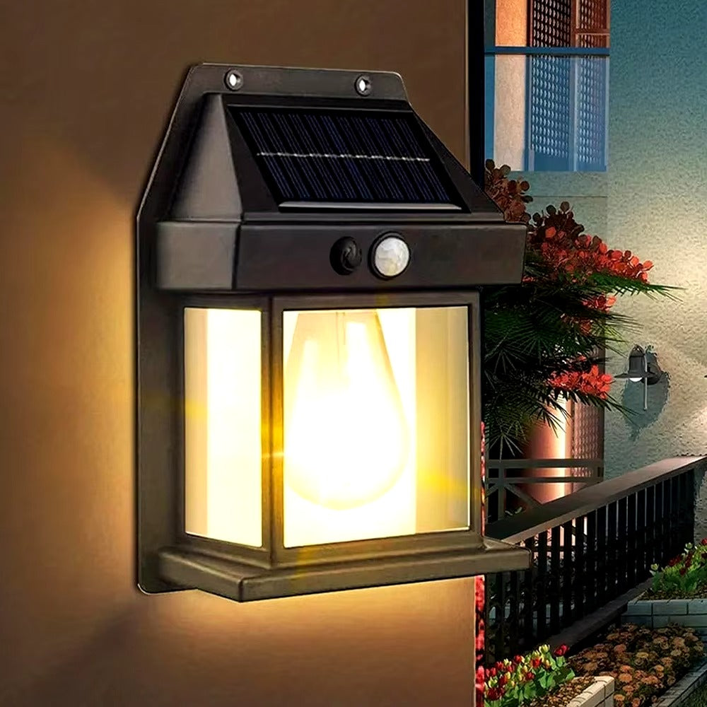 Lampe Murale Solaire avec Capteur de Mouvement IP65