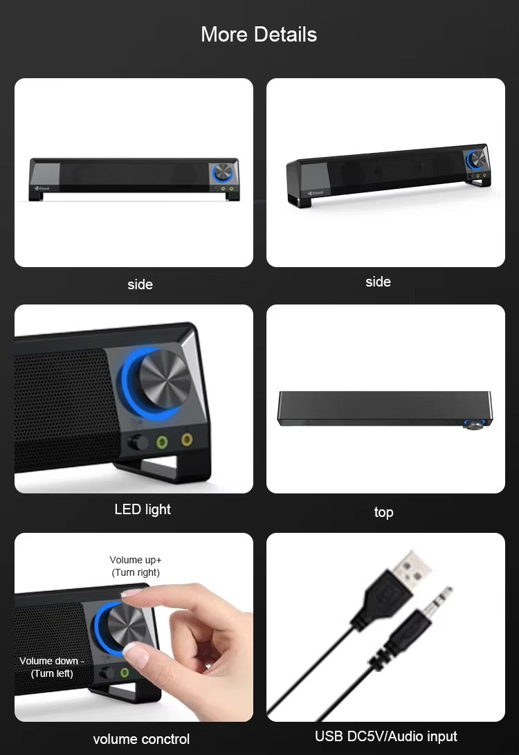 بار سون كيسونلي X2 – صوت ستيريو للكمبيوتر وتلفاز LED