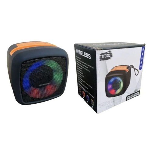 Mini Enceinte Bluetooth 5W Portable avec Effets Lumineux RGB et Support Téléphone