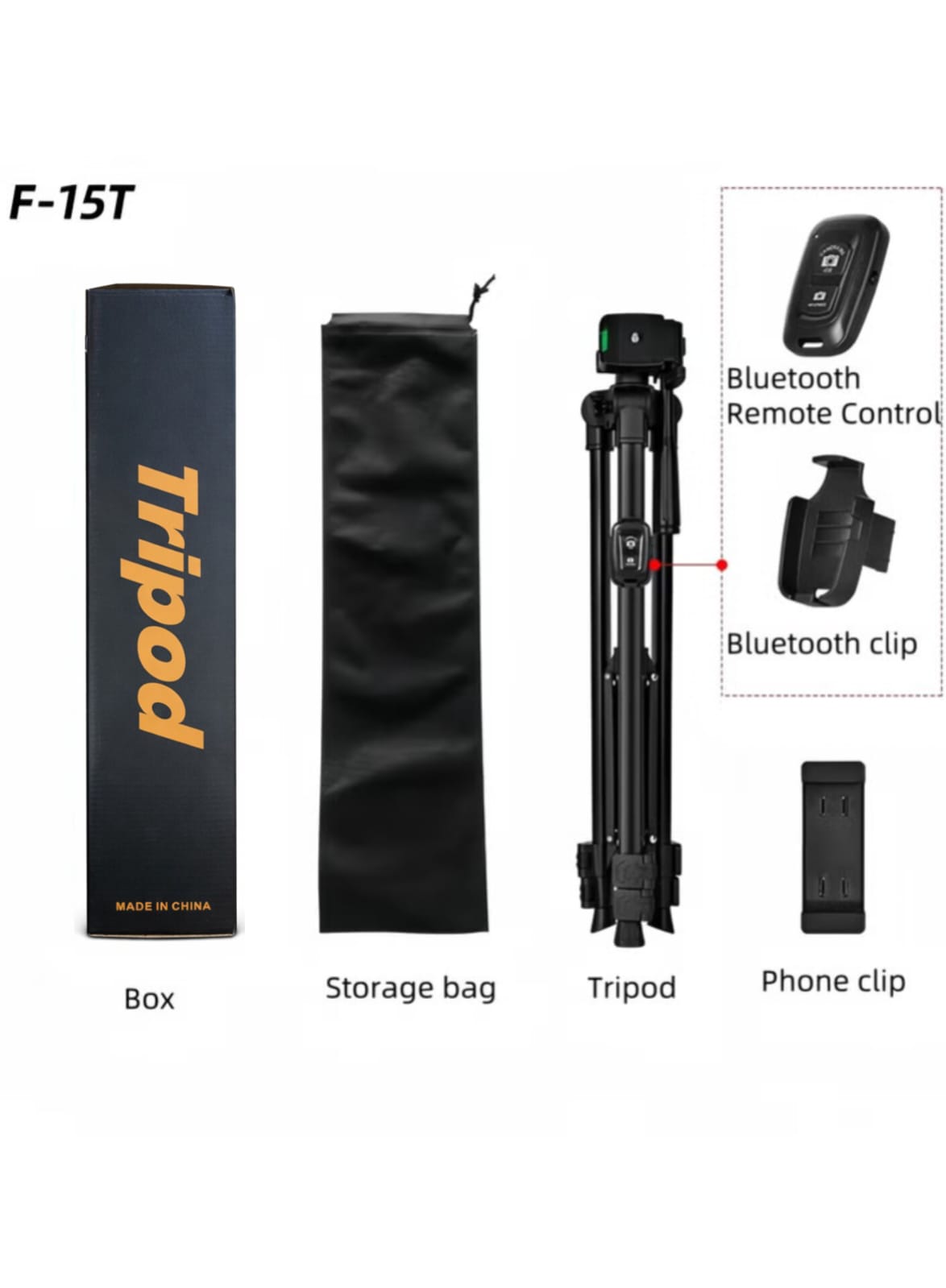 Trépied Photo Vidéo 140cm en Métal Réglable 360°