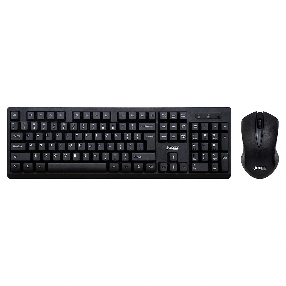 Combo Clavier & Souris Sans Fil JEDEL WS736 – Connexion 2.4 GHz | Ergonomique & Silencieux