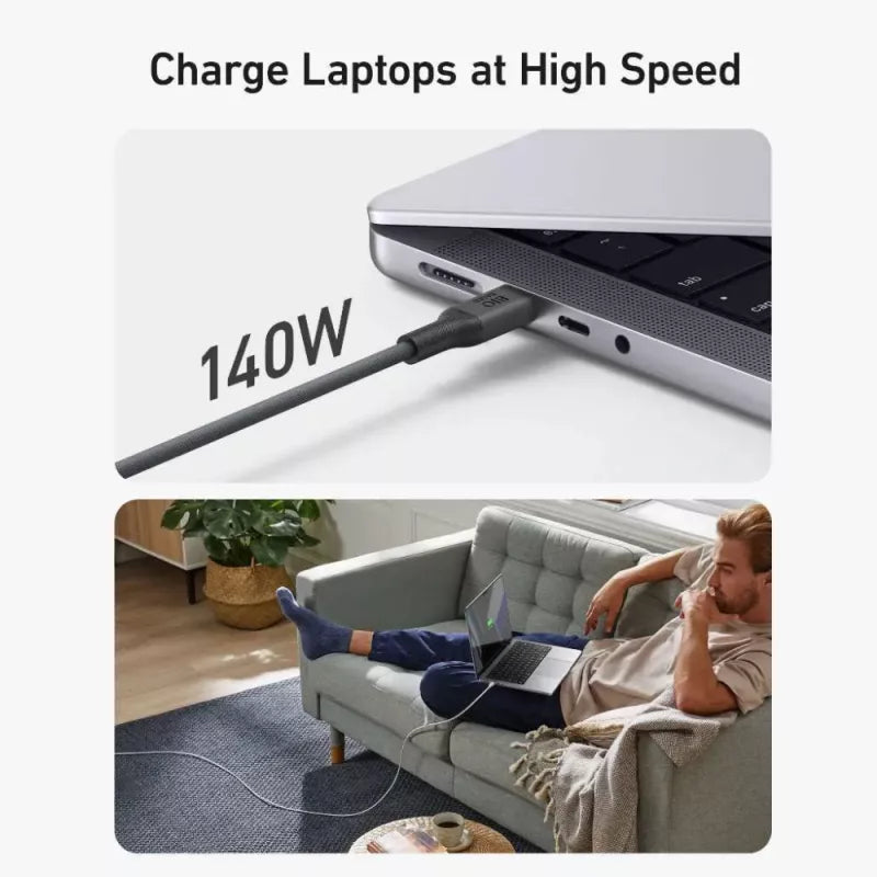 Câble Anker USB-C vers USB-C 140W Bio-Based – Charge Rapide