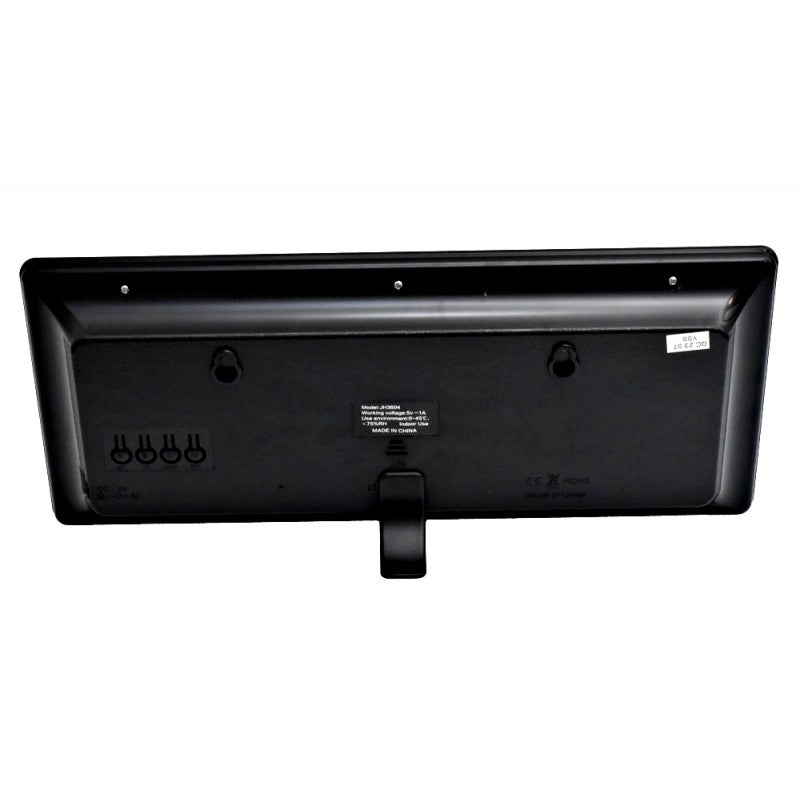 ساعة LED JH-3604 خضراء | منبه، تقويم، درجة الحرارة