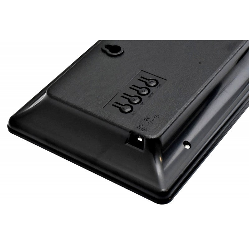 ساعة LED JH-3604 خضراء | منبه، تقويم، درجة الحرارة