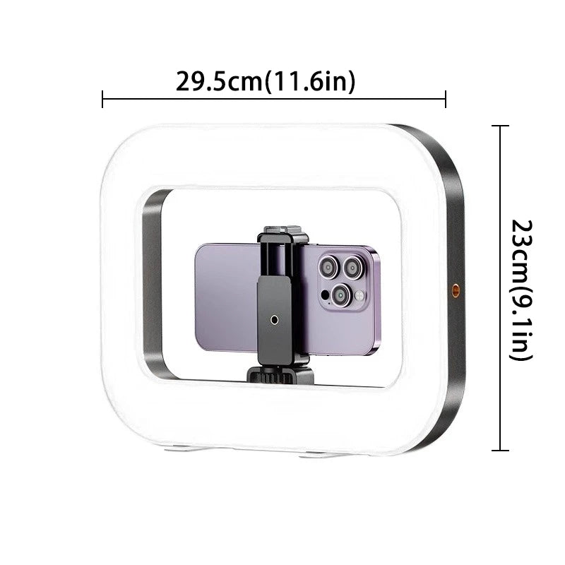Smartphone Video Rig YM200-RGB avec Anneau Lumineux LED | Stabilisateur Vidéo Professionnel avec Batterie 8000mAh