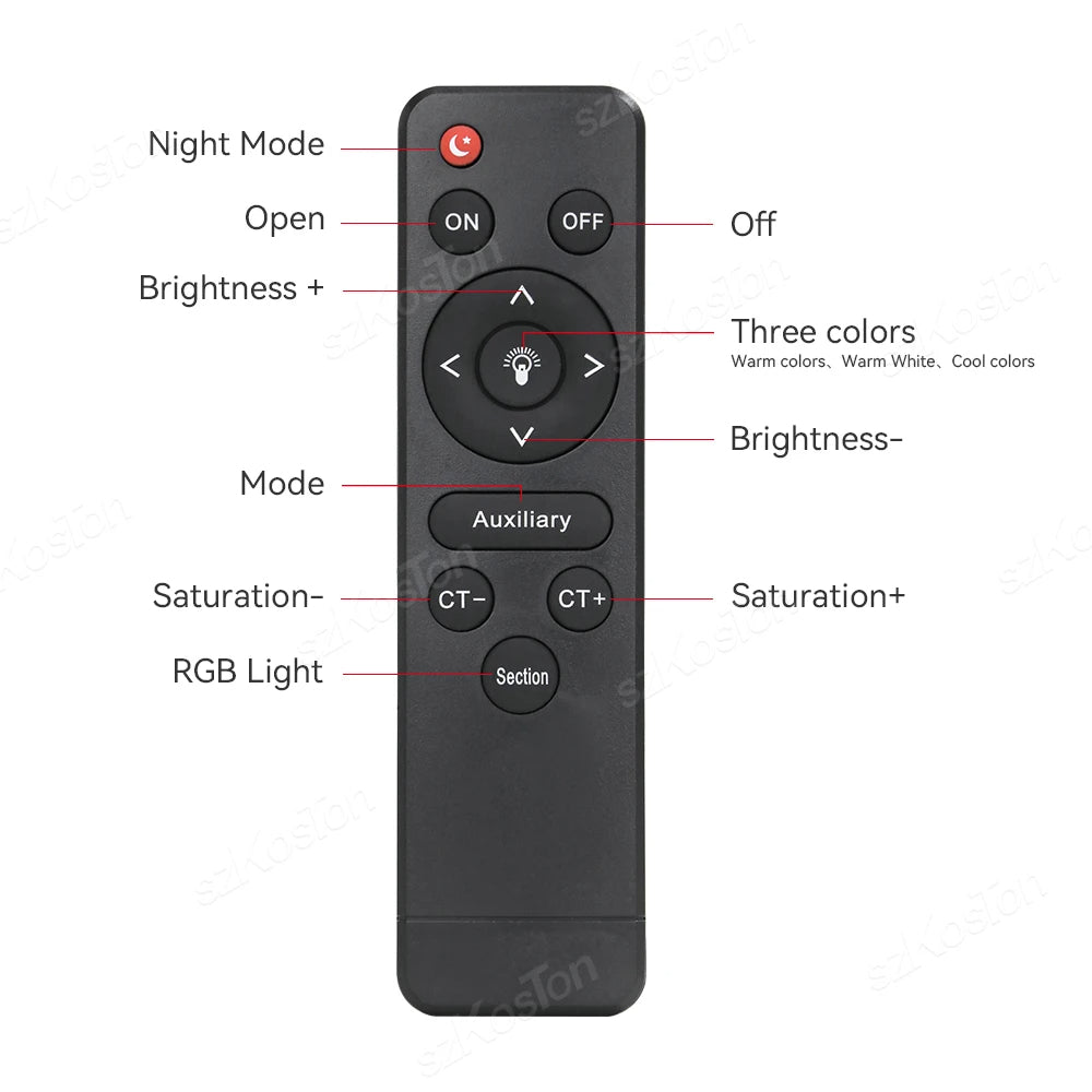 LED-U600+ لوحة إضاءة RGB ثنائية اللون 40 واط مع مزود طاقة - إضاءة احترافية (البطاريات غير مدرجة)