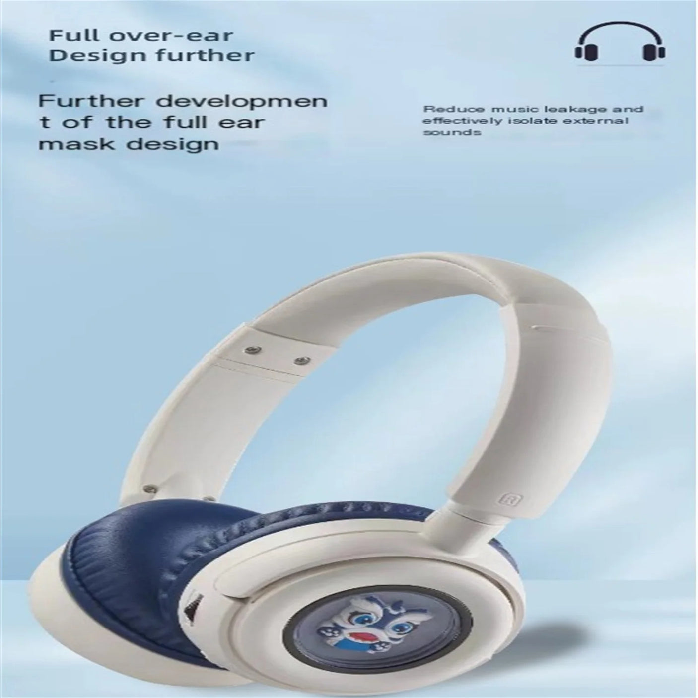 NIA Q9 - سماعة بلوتوث لاسلكية مع ضوء ملون، تقليل الضوضاء، بطاقة SD، مثالية للمكتب والألعاب