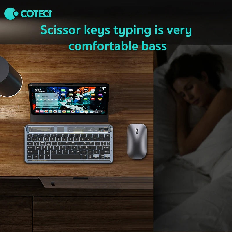 Clavier de Jeu COTECI Cyberpunk Magic Crystal 4.2 – Design Rétro et Multifonctionnel