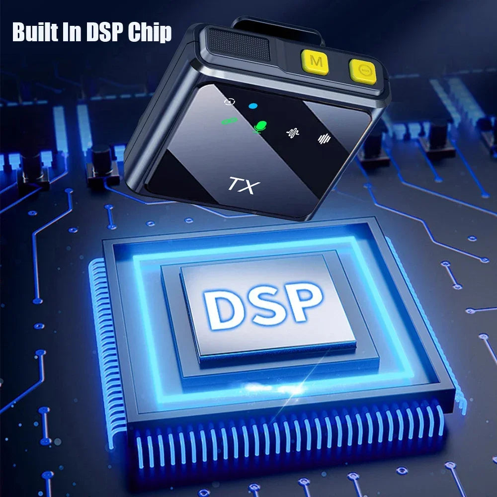 Micro Cravate Sans Fil F9 2.4G – Plug & Play, Réduction de Bruit