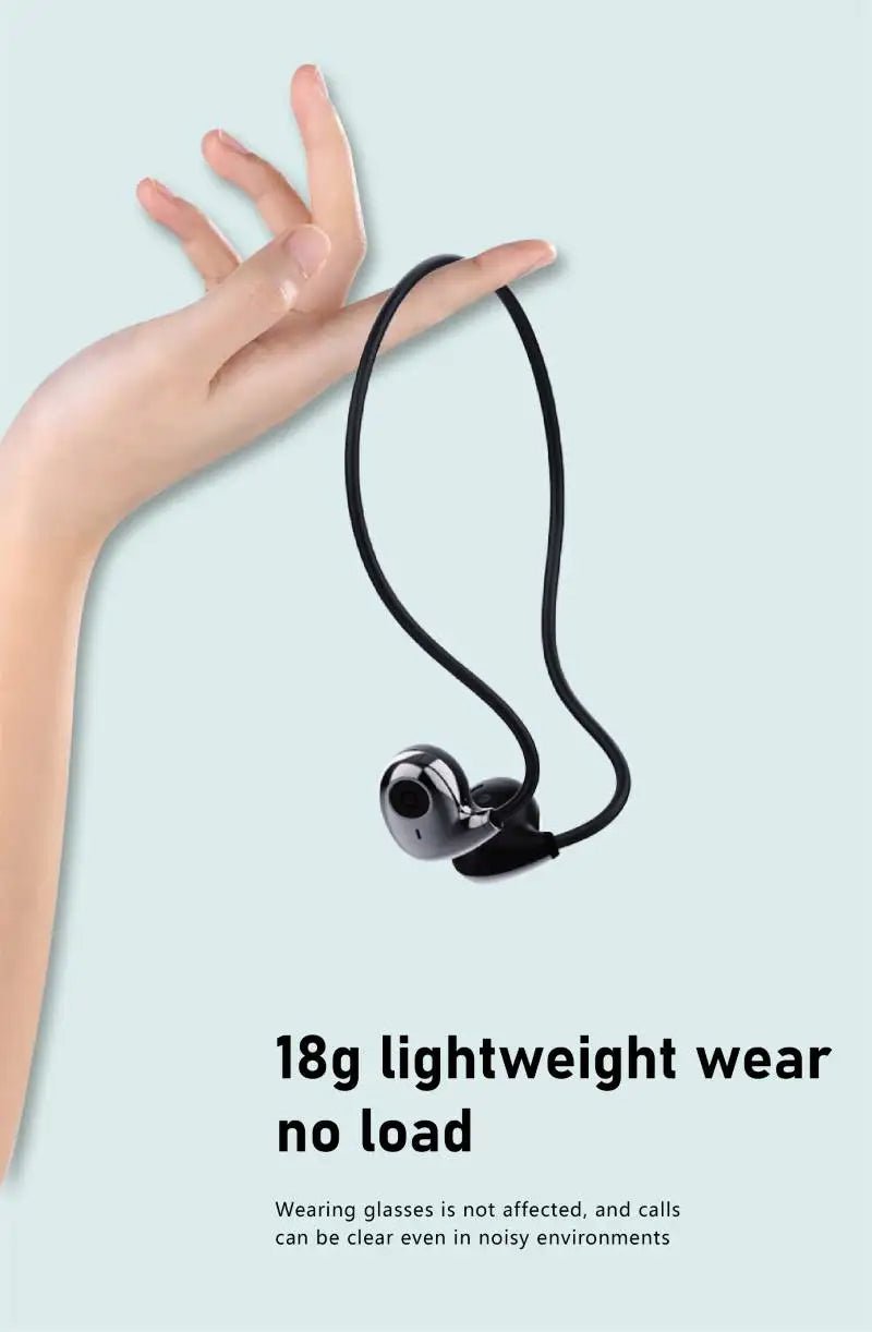 Écouteurs Bluetooth 5.3 TWS à Conduction d'Air – Autonomie 4h, Étanches IPX4