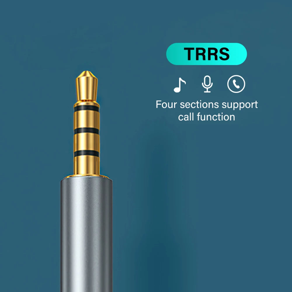 Câble USB-C vers Jack 3.5mm AUX – Adaptateur Audio HiFi Universel pour Casque, Microphone, Voiture, Haut-parleur