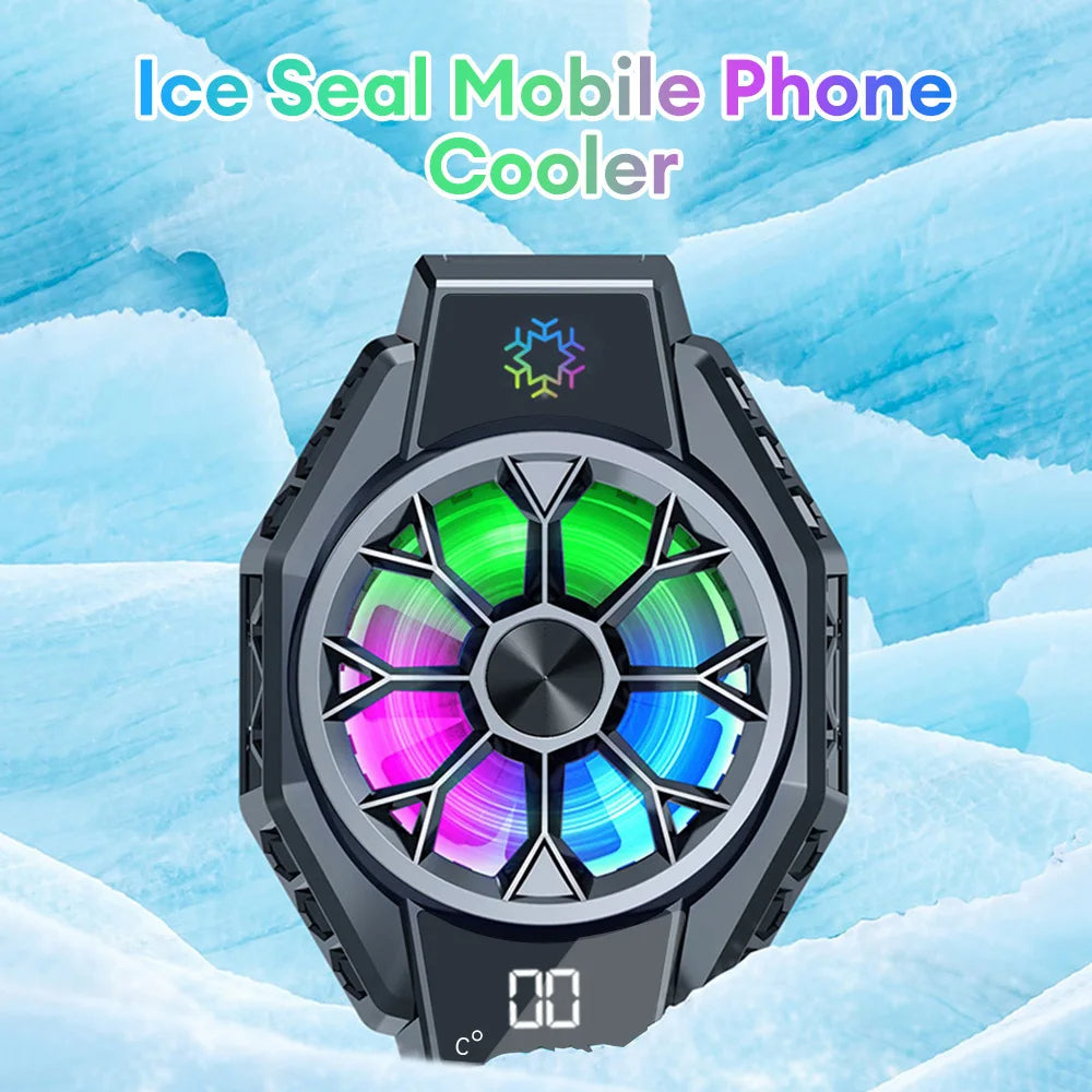 Ventilateur Refroidisseur Téléphone X9 avec Double Type-C et Effet RGB – Refroidissement Rapide -3°C