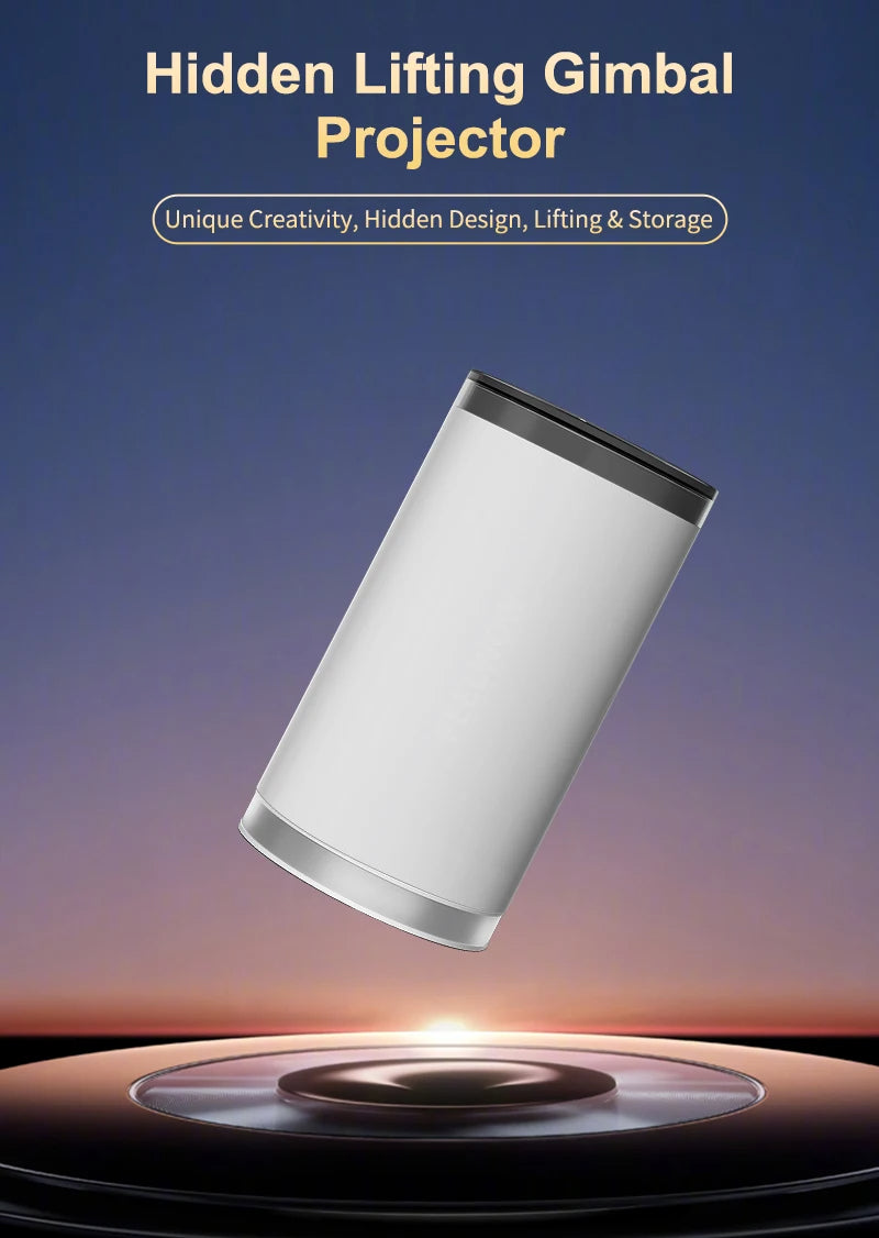 Projecteur 4K Android 13 – Mini Projecteur Portable WiFi6 Full HD 1080P avec LED Haute Luminosité