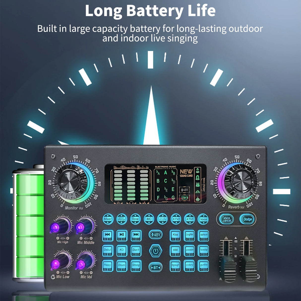 Kit Microphone Professionnel BM800 avec Carte Son C100 – Alimentation 48V – XLR