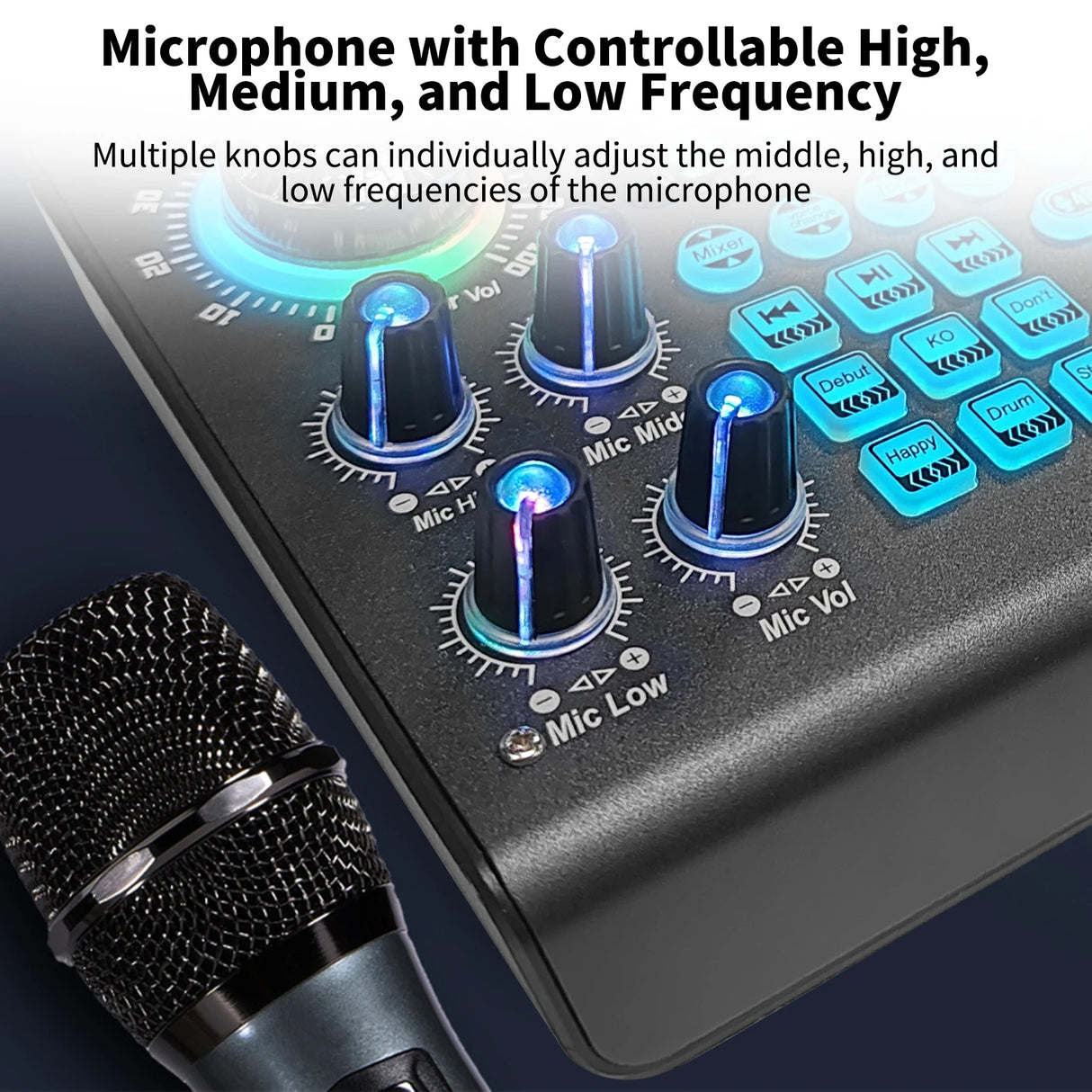 Kit Microphone Professionnel BM800 avec Carte Son C100 – Alimentation 48V – XLR