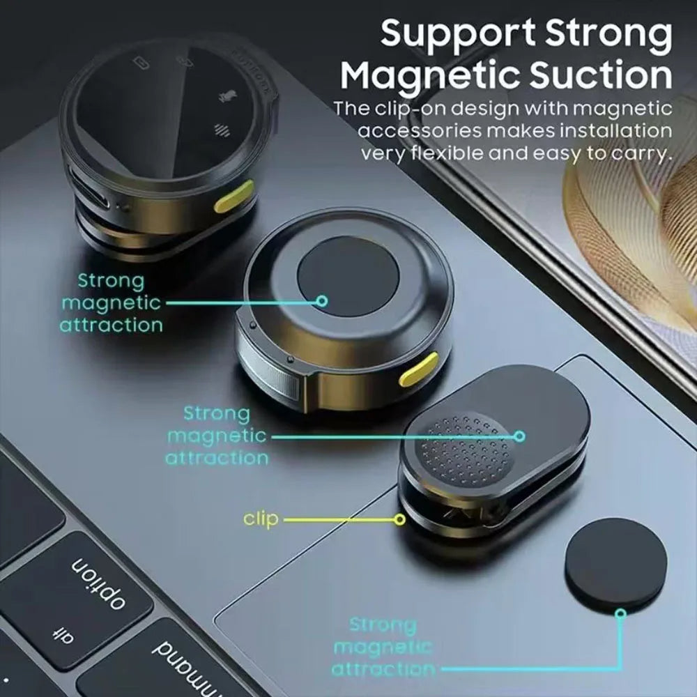 Microphone Lavalier Sans Fil – USB Type-C & iPhone – Clip Magnétique + Boîte de Recharge