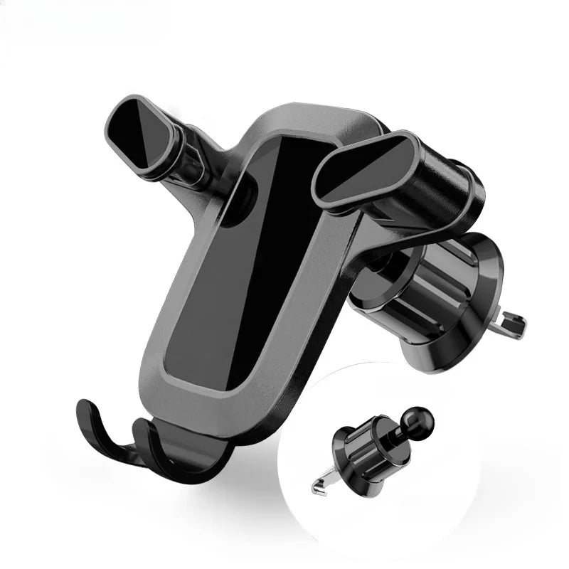Support Téléphone Voiture CHD-02 – Fixation Grille d’Aération Universelle, Rotation 360°, Système de Gravité Auto-Serre