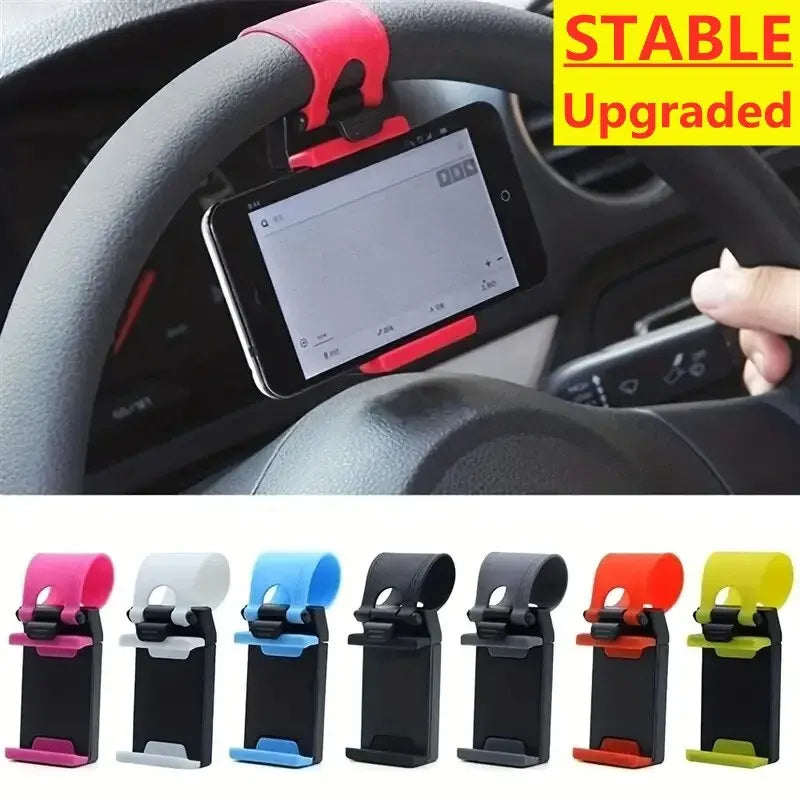 Support Téléphone Volant Magnétique - Universel, Aluminium, 360°, Sécurité Conduite, Pour Voiture, Caravane