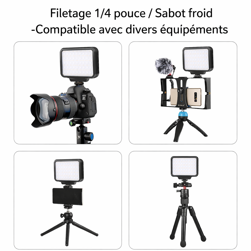 Lampe Vidéo LED RGB avec Mode HSL – Éclairage Photo & Vidéo