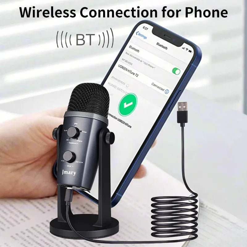 ميكروفون USB JMARY MC-PW10 احترافي 4 أوضاع صوت