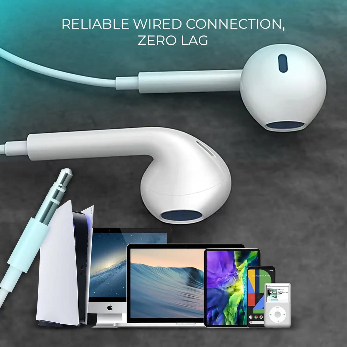 IG ROYAL IG-100 Écouteurs Intra-Auriculaires avec Micro – Blanc