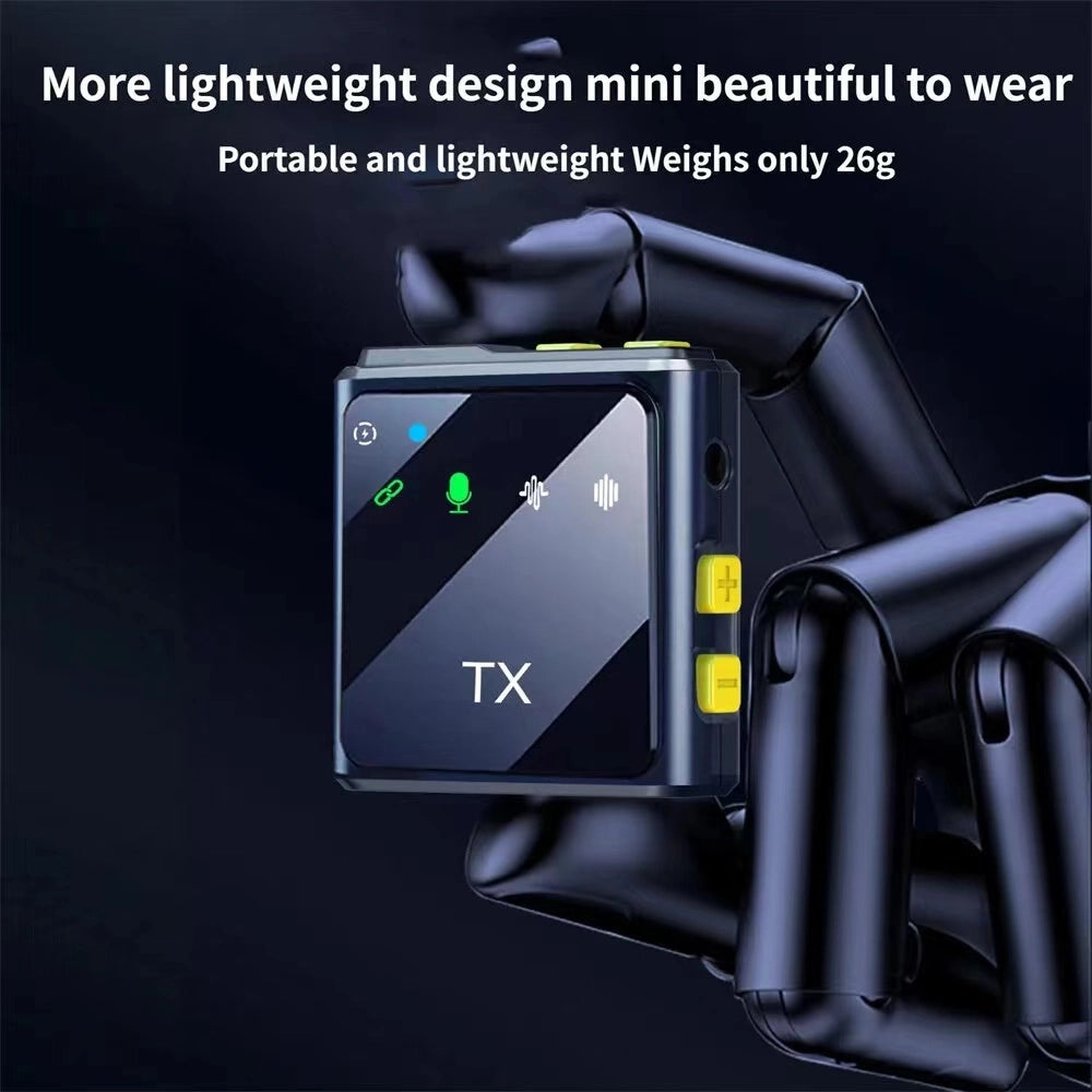 Micro Cravate Sans Fil F9 2.4G – Plug & Play, Réduction de Bruit