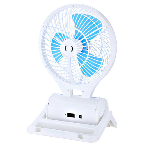 Mini Ventilateur Portable avec Lumière LED – Batterie 3000mAh, 2 Vitesses, Recharge USB Type-A