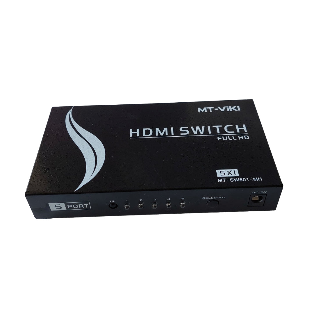 محول HDMI 5 في 1 بدقة Full HD: اختيار سهل للمداخل