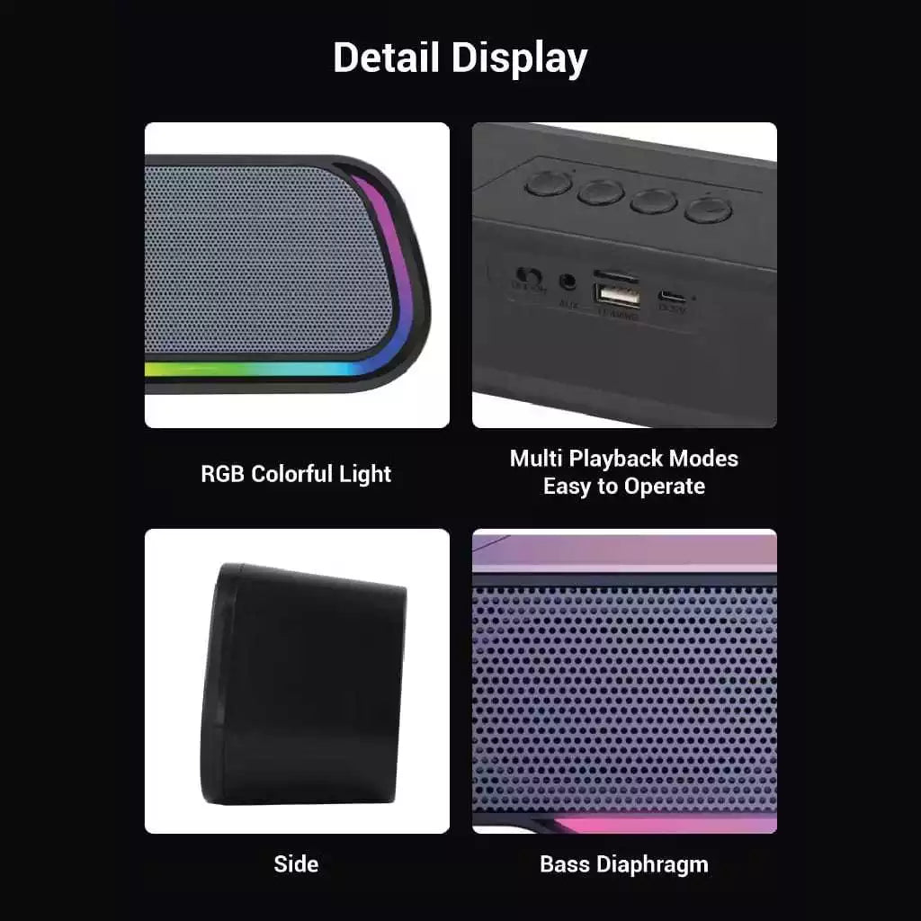 Enceinte Portable Bluetooth Kisonli LED-913 – Son Stéréo et Super Bass