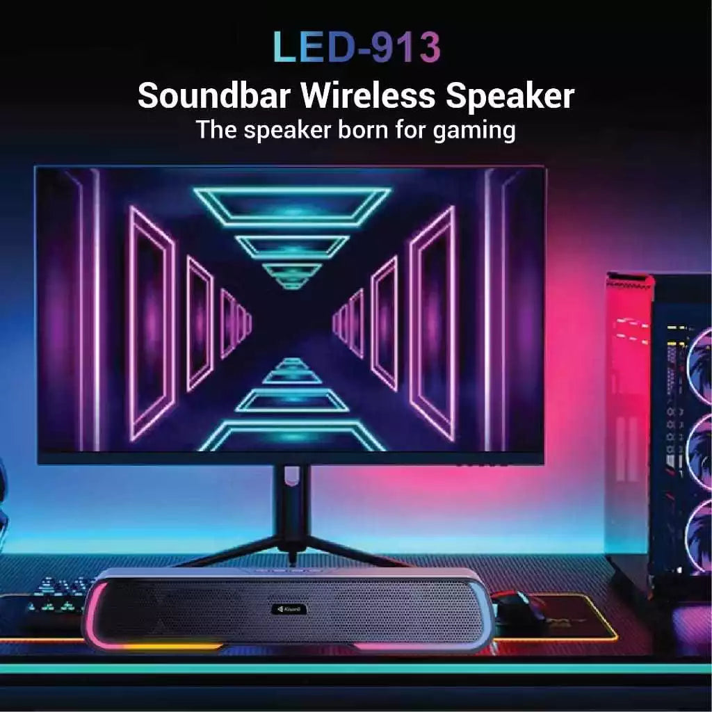Enceinte Portable Bluetooth Kisonli LED-913 – Son Stéréo et Super Bass