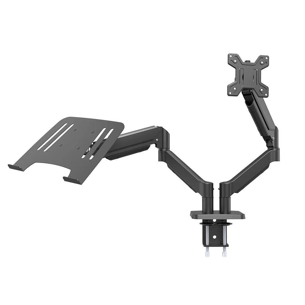 Support Double Écran & PC Portable 13-32" Bras à Ressort Gaz