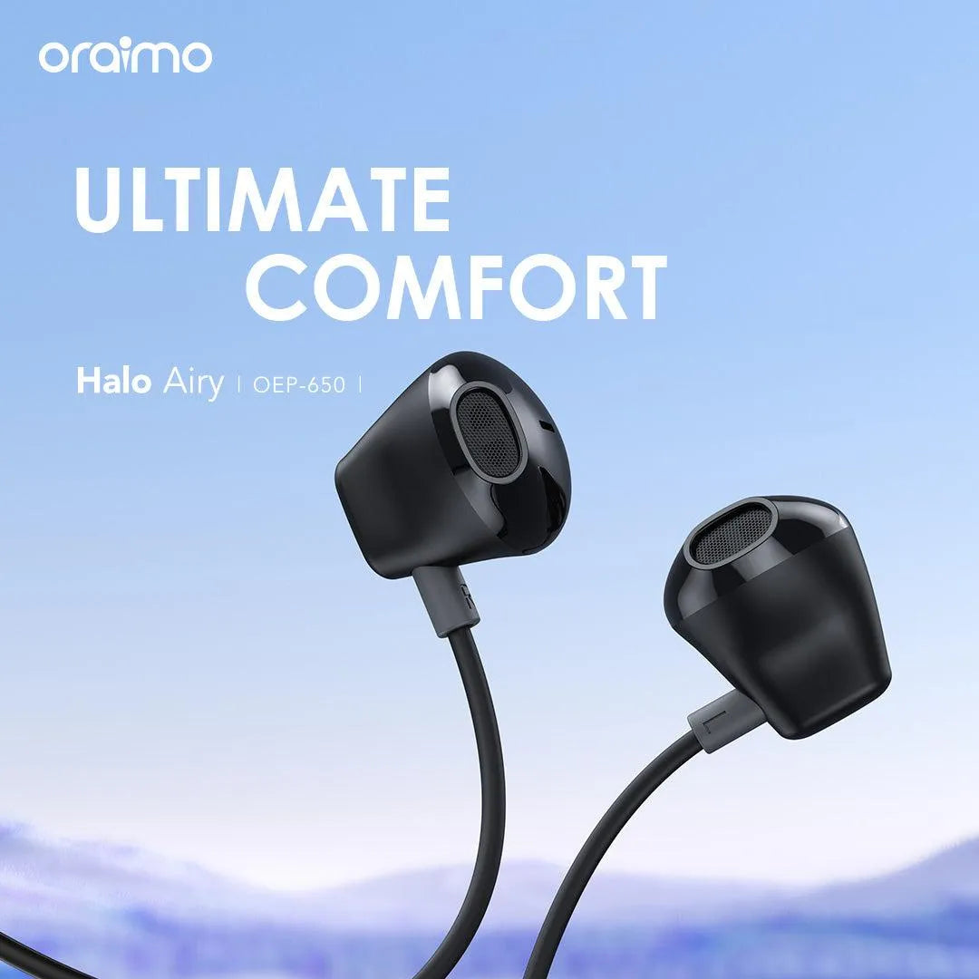 Oraimo Casque Filaire USB-C avec Contrôle Musique et Microphone (Bleu)
