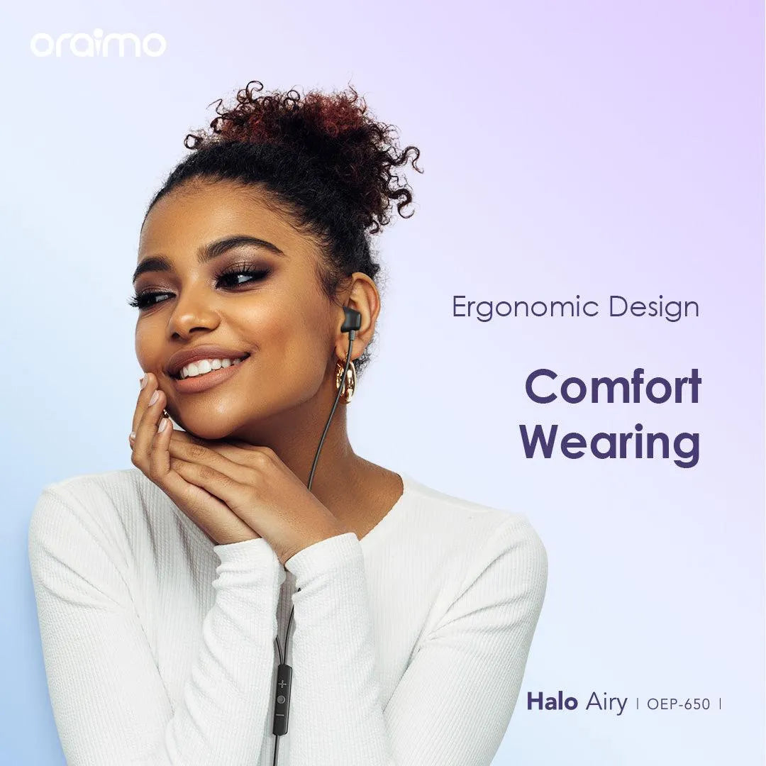 Oraimo Casque Filaire USB-C avec Contrôle Musique et Microphone (Bleu)