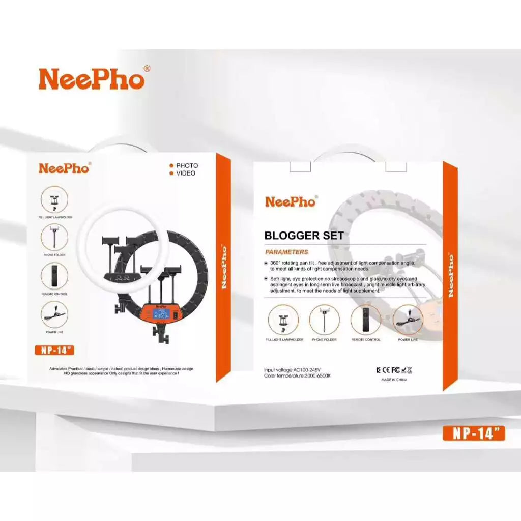 Ring Light 36 CM avec Trépied 2M – Éclairage Pro pour Créateurs, Maquillage, Vidéo et Live