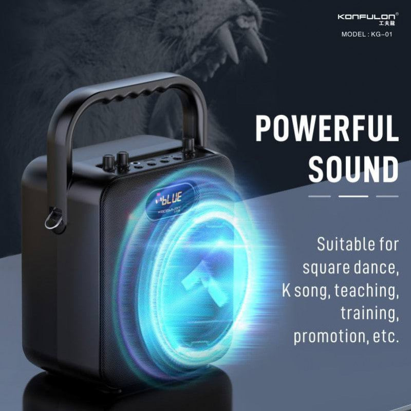 إنسيتي كاريوكي كونفولون ميني مع ميكروفون، بلوتوث 5.0 KG-01