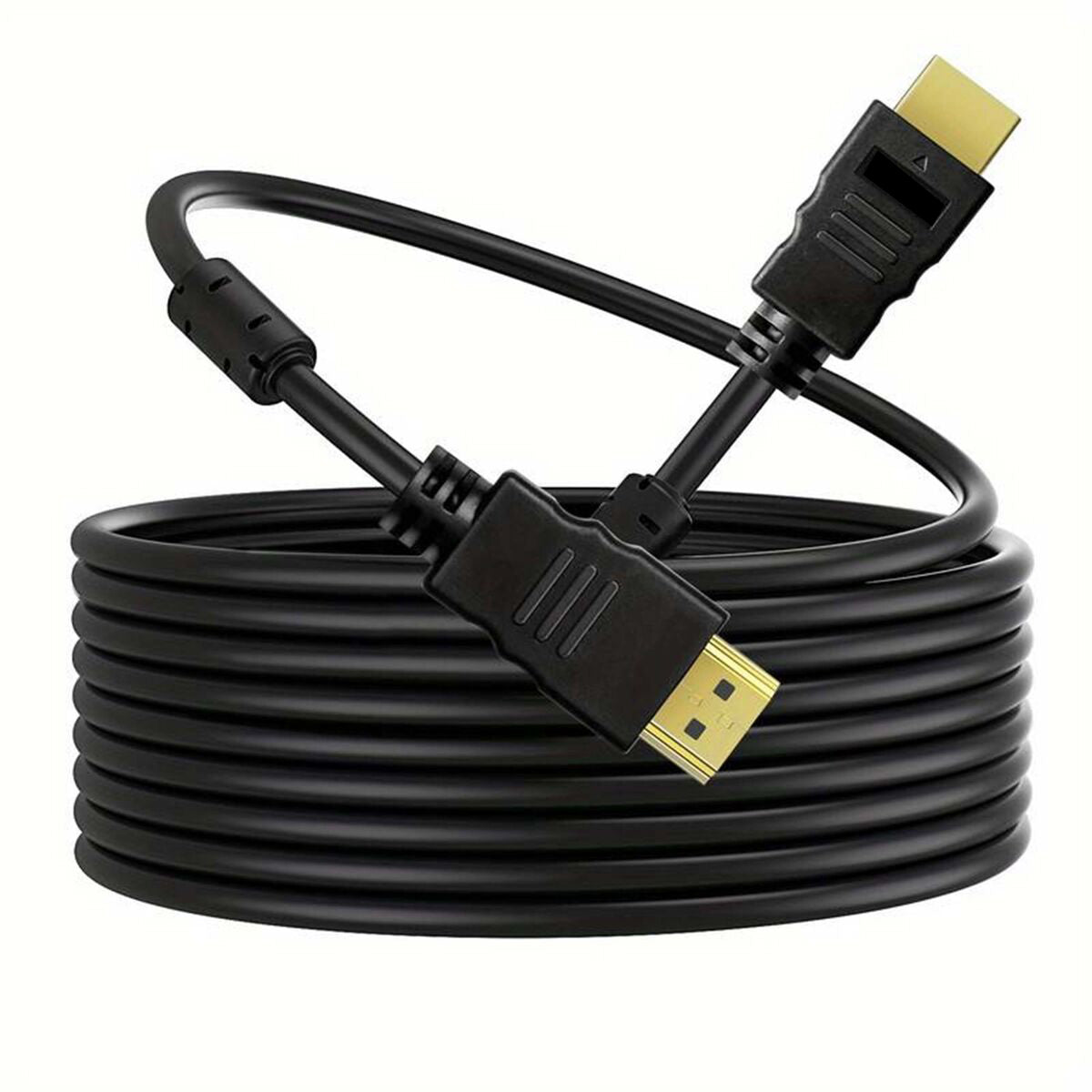 Câble HDMI Noir de 1.5 - 5 - 10- 15 -20m à Haute Vitesse - Qualité Supérieure pour full HD