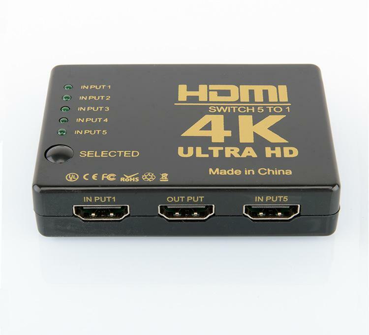 تحويل HDMI 5/1 تعزيز إشارة 4K حماية التلفاز