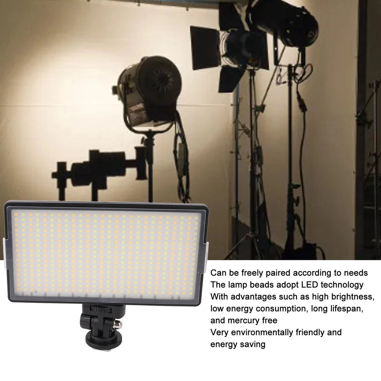 Panneau LED 416 Bi-Color avec Batterie pour Photo & Vidéo